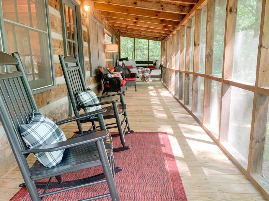 Hot Tub, Porch Swing Bed, Fire Pit, Aska Adventure Blue Ridge Exterior foto