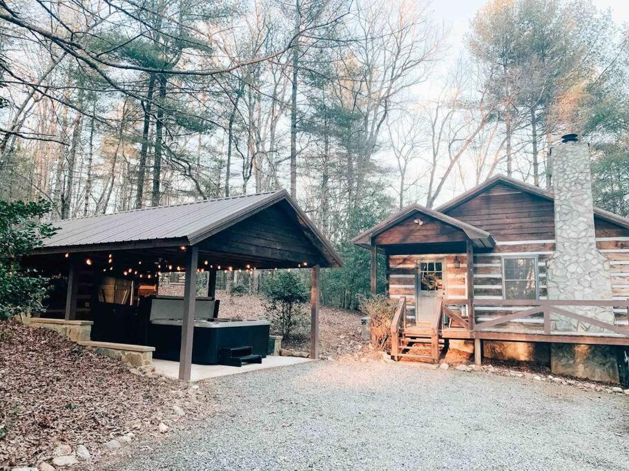 Hot Tub, Porch Swing Bed, Fire Pit, Aska Adventure Blue Ridge Exterior foto