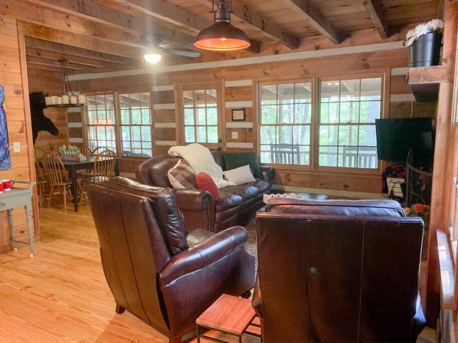 Hot Tub, Porch Swing Bed, Fire Pit, Aska Adventure Blue Ridge Exterior foto