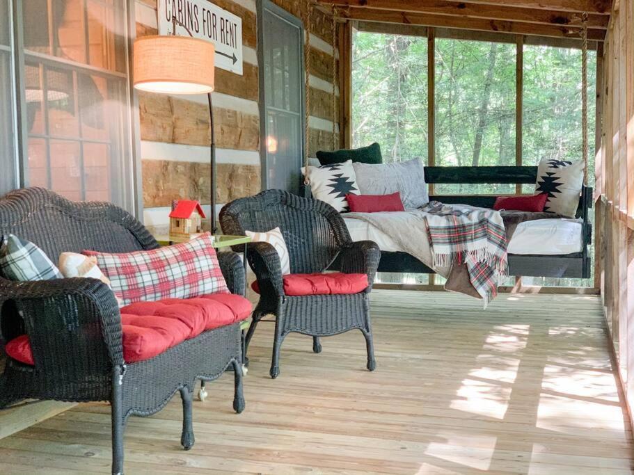Hot Tub, Porch Swing Bed, Fire Pit, Aska Adventure Blue Ridge Exterior foto
